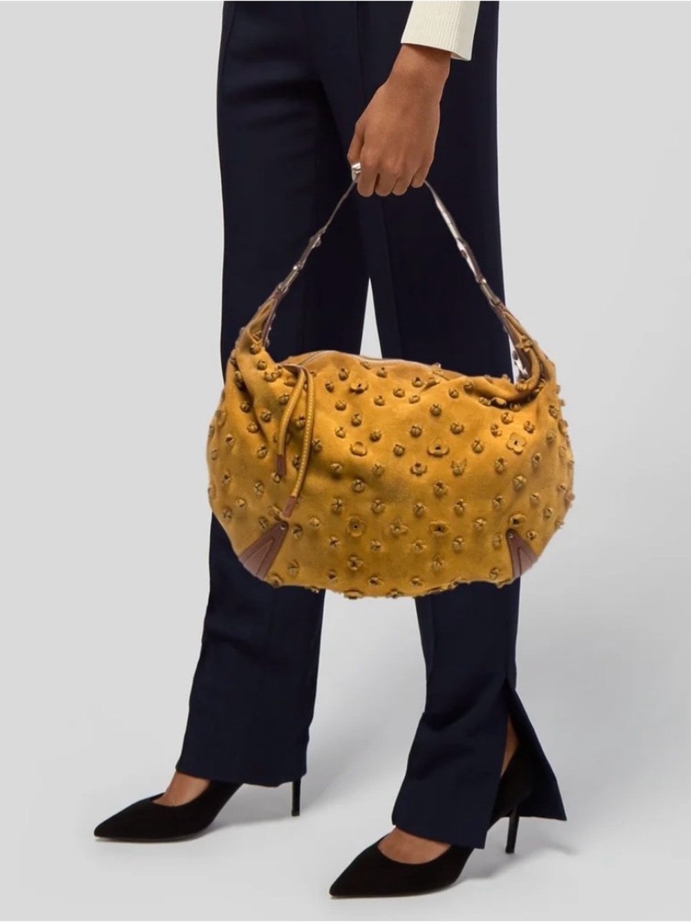 Louis Vuitton Onatah Fleurs GM suede hobo bag - Picture 15 of 15